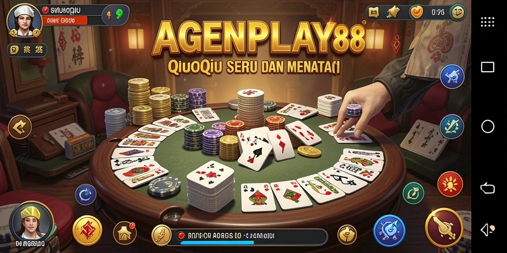 Tampilan gameplay menarik dari AGENPLAY88 dalam permainan QiuQiu.
