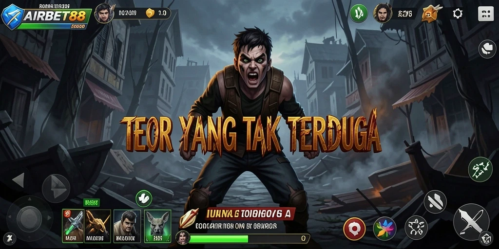 Tangkapan layar menakutkan dari gameplay AIRBET88 dengan suasana Horror yang kental.