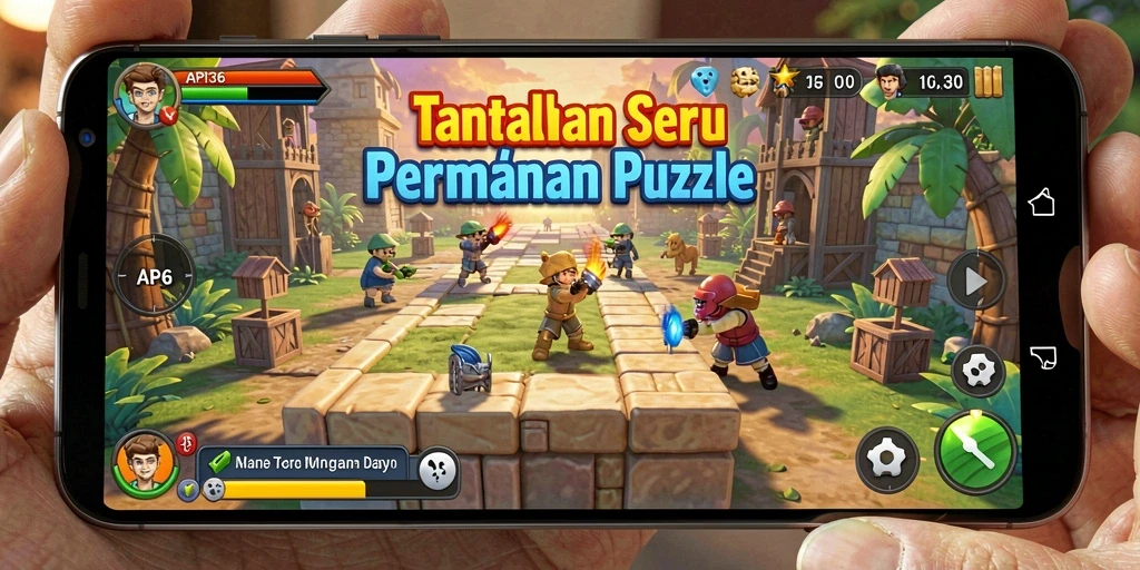 Tampilan gameplay API36 menampilkan teka-teki yang menantang dan menarik.