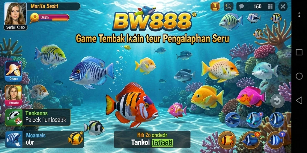 Gameplay seru menembak ikan dengan grafis menarik.