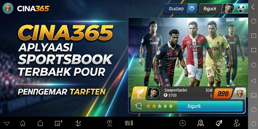 Screenshot CINA365 menampilkan antarmuka taruhan olahraga yang menarik.