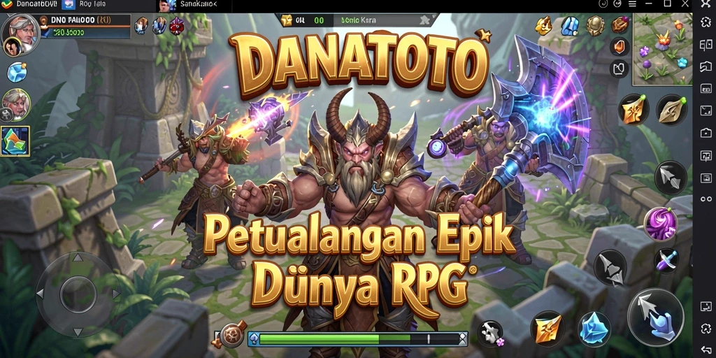 Tampilan menarik gameplay RPG dengan karakter dan lingkungan yang detail.