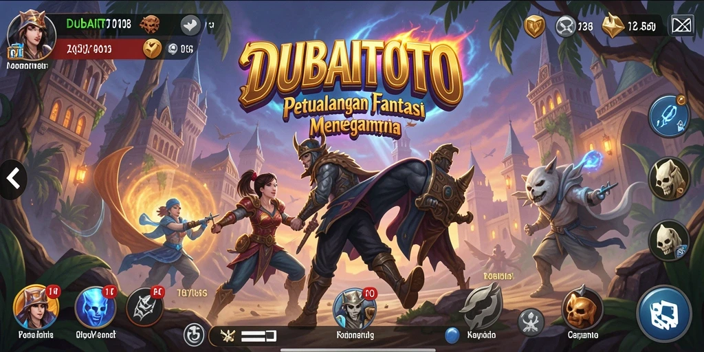 Tangkapan layar gameplay DUBAITOTO dengan aksi pertempuran yang mendebarkan.