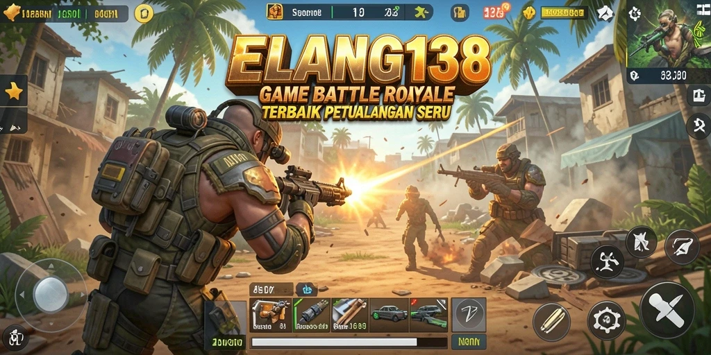 Tampilan gameplay mendebarkan di ELANG138 saat pemain bertempur.
