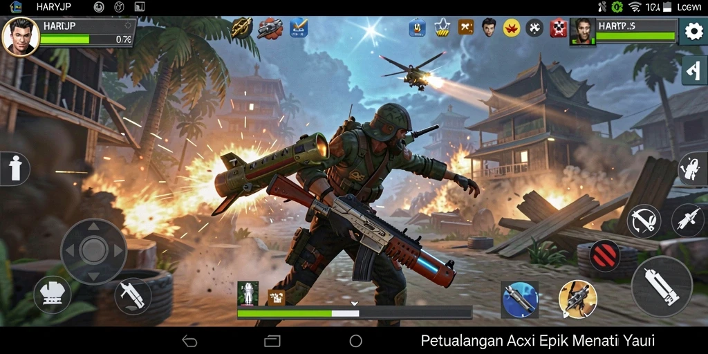 Screenshot dari gameplay menarik di HARAPJP yang penuh aksi.
