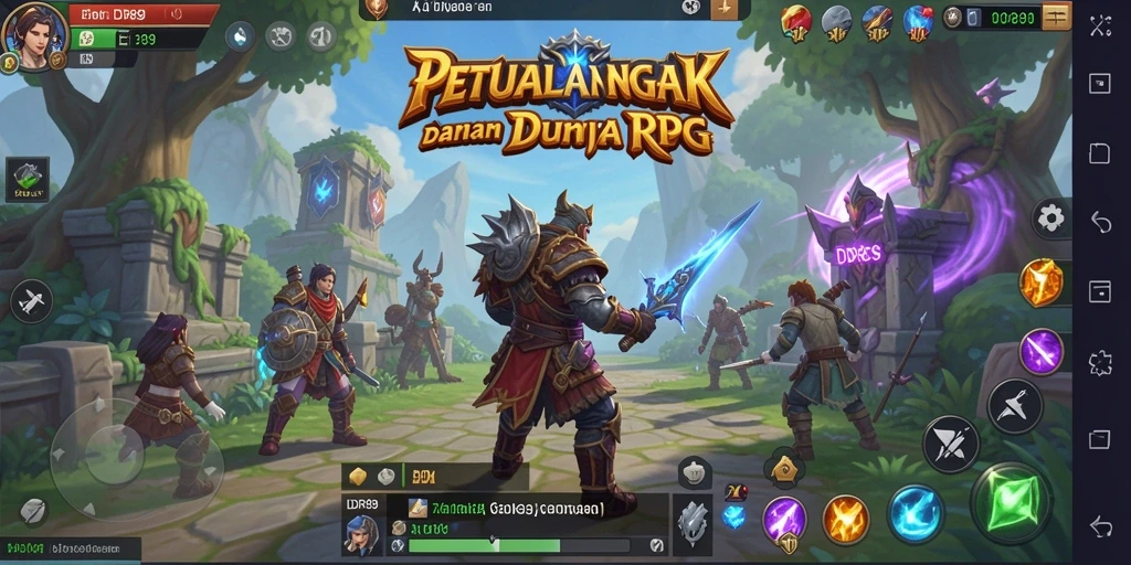 Tampilan gameplay RPG menakjubkan di IDR89 dengan pertarungan yang mendebarkan.