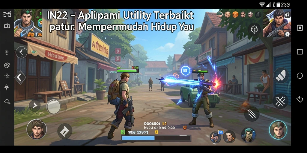 Tampilan intuitif dan bermanfaat dari aplikasi Utility IN22.