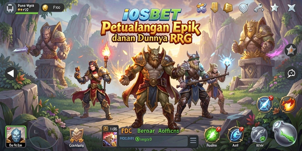 Tampilan menarik dari gameplay RPG di IOSBET.