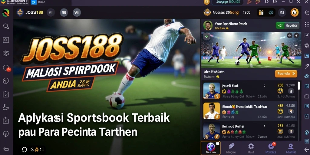 Tampilan gameplay taruhan olahraga di JOSS188.