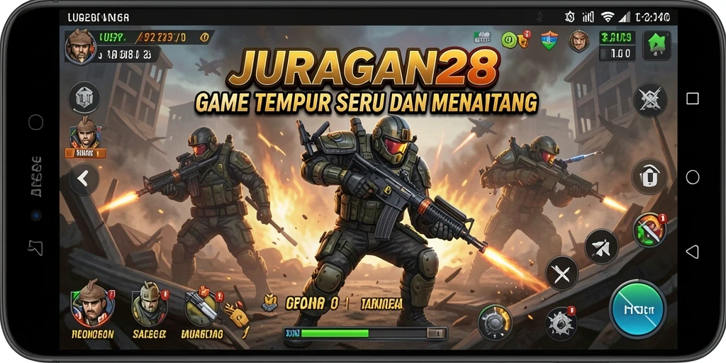 Tampilan seru dari gameplay JURAGAN28 dengan grafik menawan.