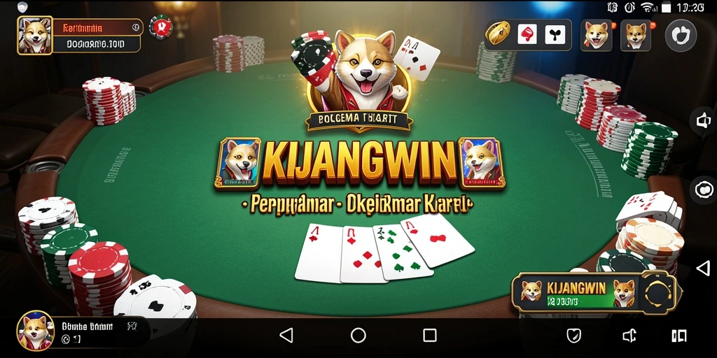 Tampilan gameplay Poker yang seru di KIJANGWIN.