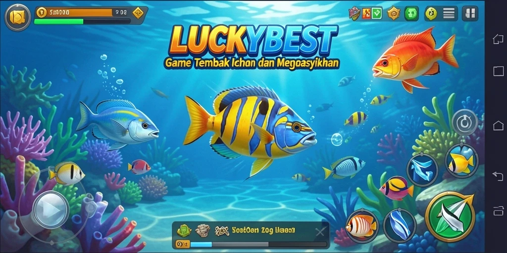Gameplay <strong>LUCKYBEST</strong> yang menarik dengan aksi tembak ikan.