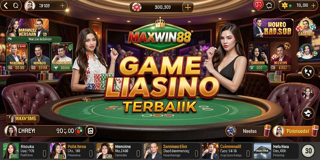 Tampilan gameplay Live Casino MAXWIN88 yang menarik dan interaktif.