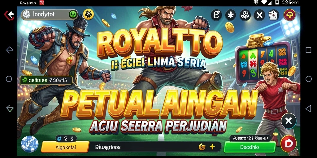 Tampilan gameplay seru dan grafis menakjubkan di ROYALTOTO.