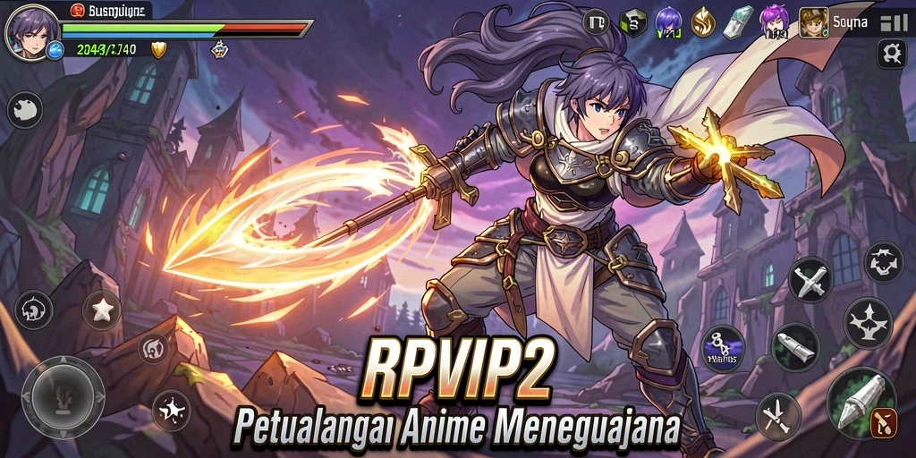 Tampilan dinamis dari permainan RPVIP2 yang menarik dan colorful.