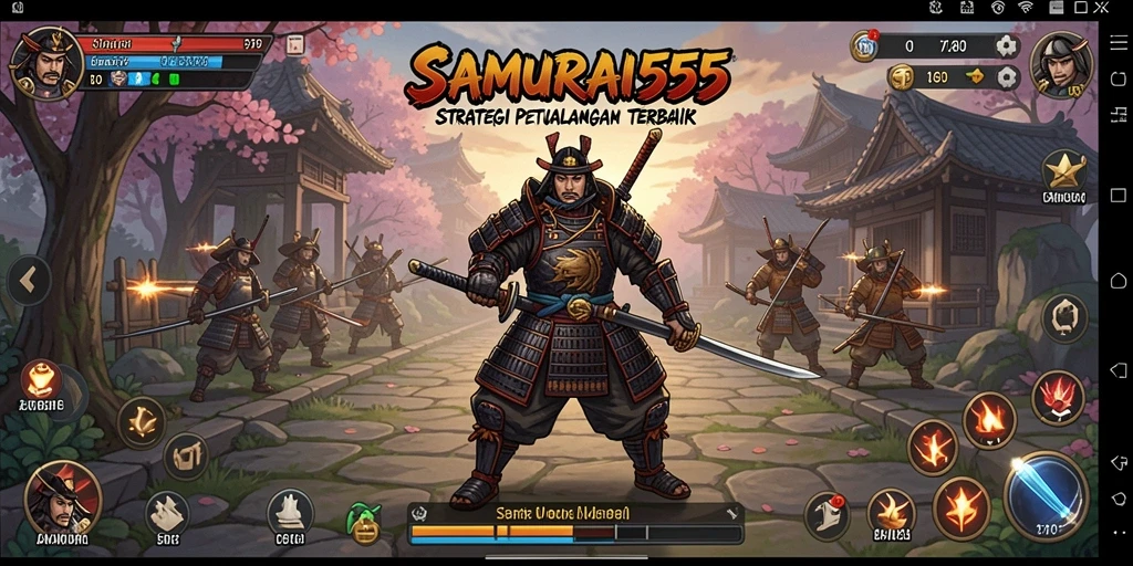 Gameplay menegangkan dengan samurai dan strategi yang mendalam.