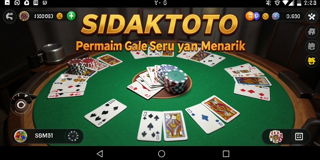 Tampilan screenshot gameplay Gaple yang menarik dan seru.
