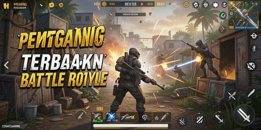 Gameplay epic di SOBATGAMING dengan pertarungan intens di arena Battle Royale.