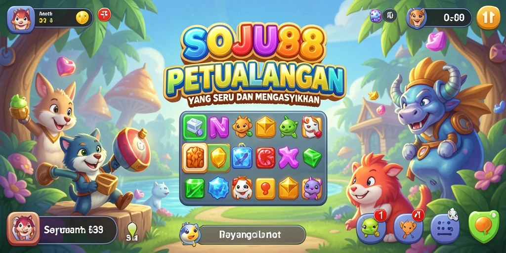 Tangkapan layar dari gameplay seru SOJU88 dengan elemen Match-3 yang menarik.
