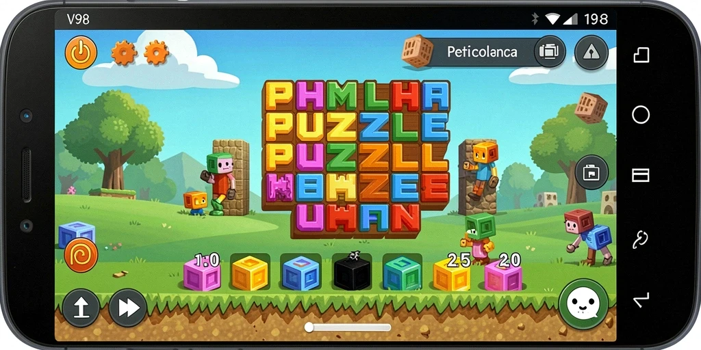 Tampilan gameplay V98 yang menggugah selera dan adiktif.