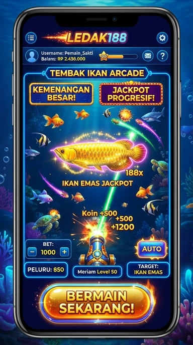 Screenshot aplikasi ledak188 menunjukkan desain antarmuka yang bersih.